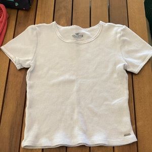 Short white hollister top
